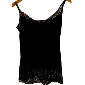 Lace edged cami The Limited